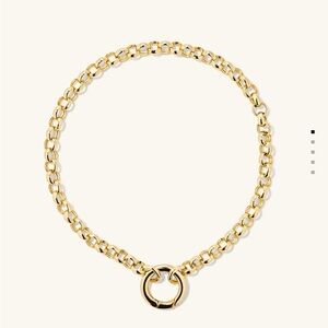 Mejuri Gold Rolo Chain Charm Bracelet